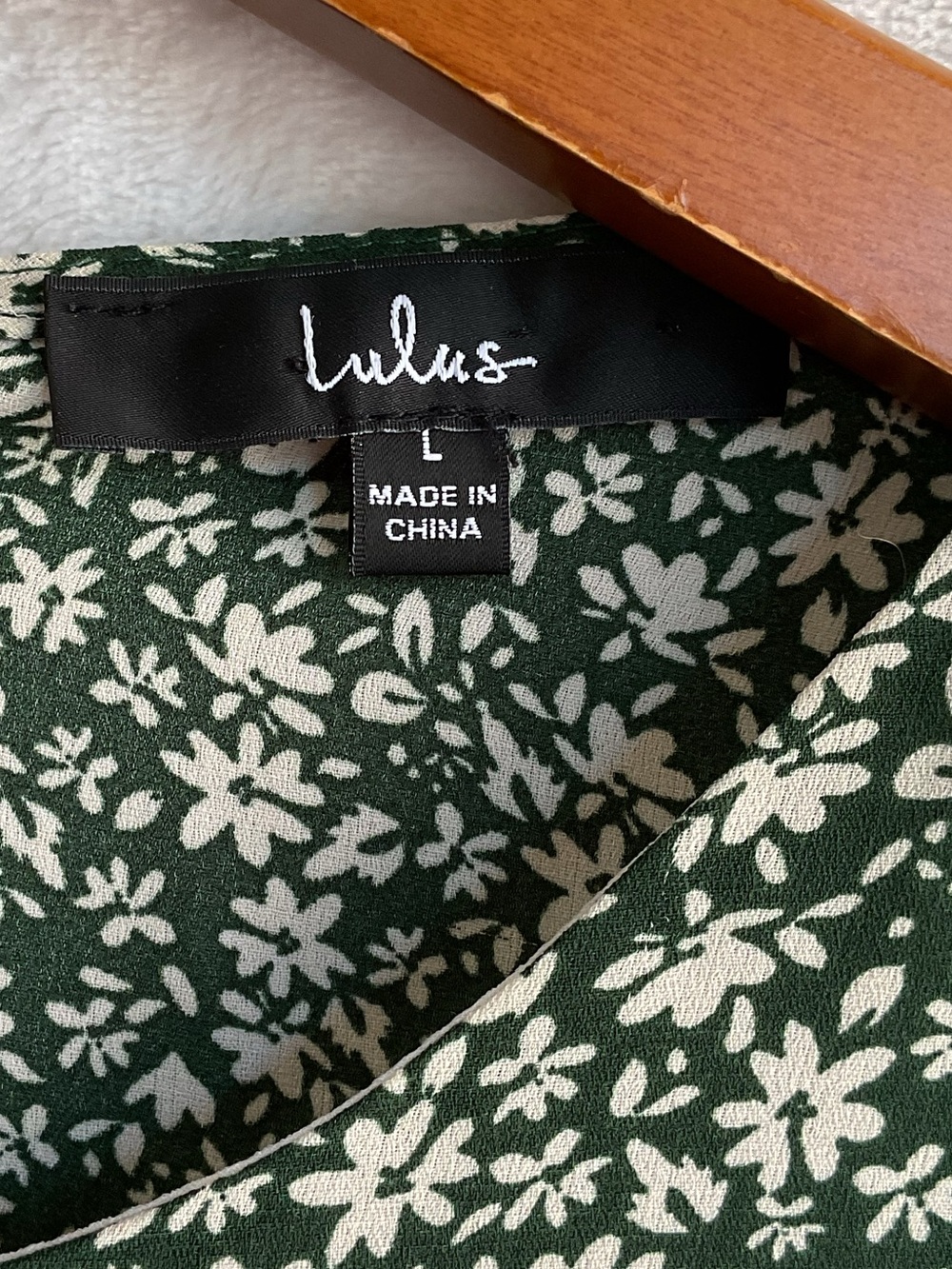 Lulus Cut Out Back w/ Button Up Detail Floral Long Sleeve Dress Womens L - Picture 7 of 15